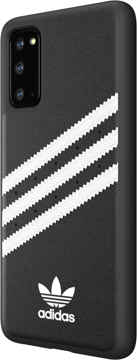 Adidas Originals Moulded PU Hoesje Samsung Galaxy S20 - Zwart/Wit