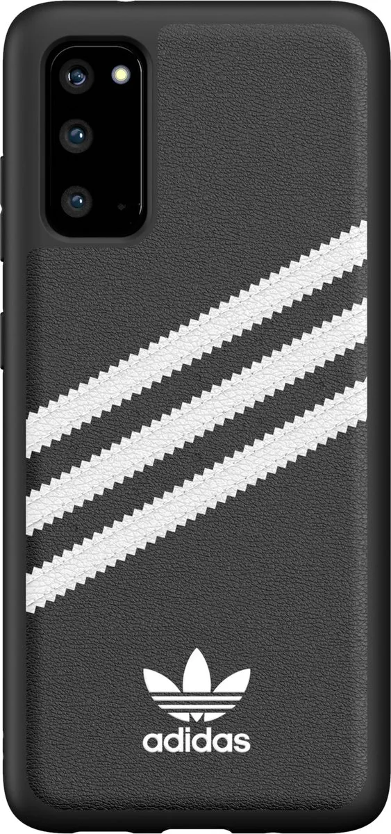 Adidas Originals Moulded PU Hoesje Samsung Galaxy S20 - Zwart/Wit