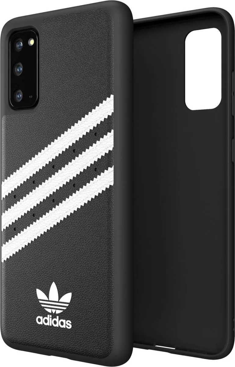 Adidas Originals Moulded PU Hoesje Samsung Galaxy S20 - Zwart/Wit