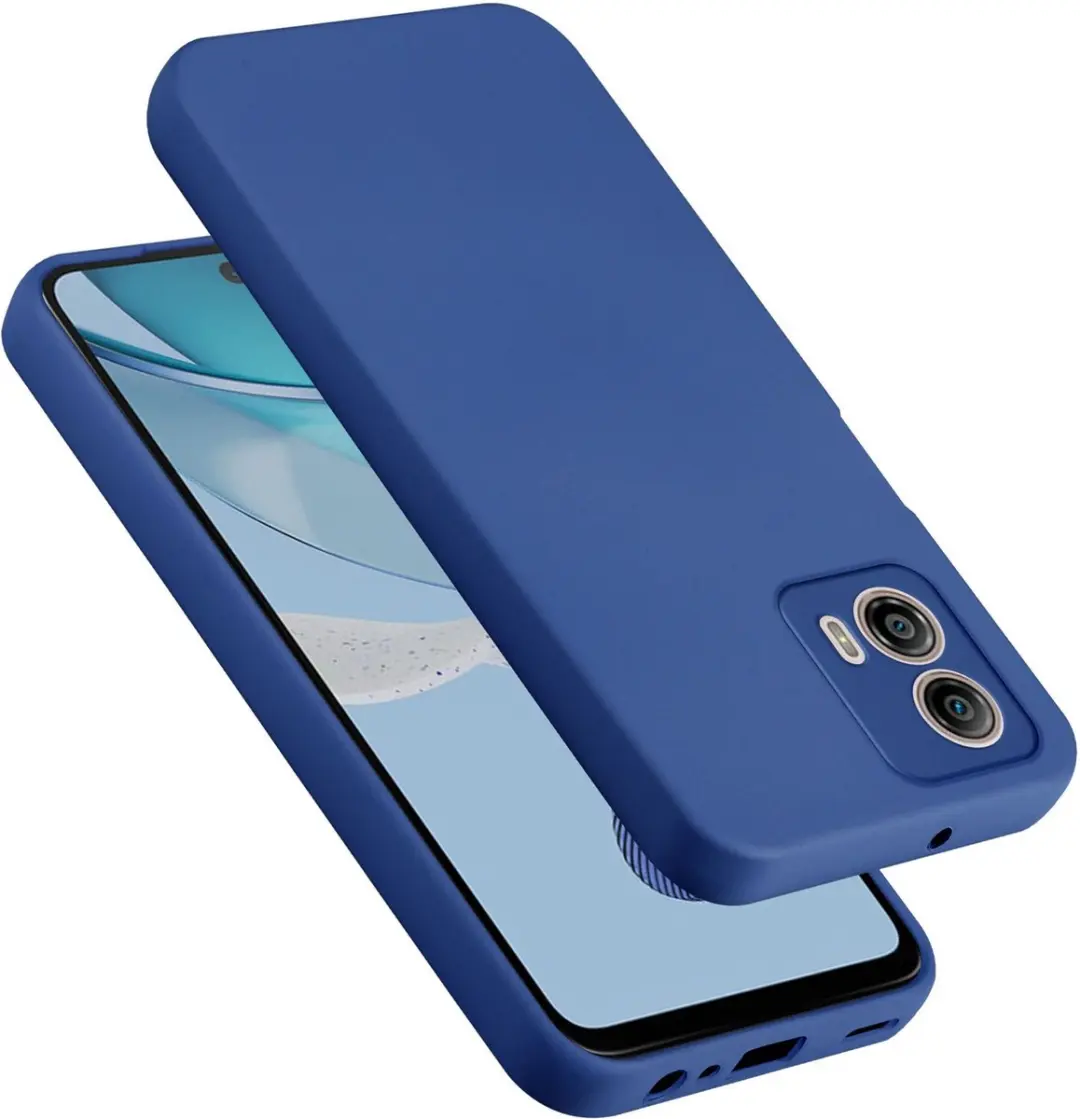 Cadorabo Hoesje geschikt voor Motorola Moto G53 5G in LIQUID BLAUW - Beschermhoes gemaakt van flexibel TPU silicone Case Cover