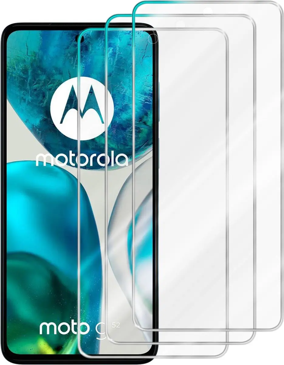 Cadorabo 3x Screenprotector geschikt voor Motorola Moto G52 / G82