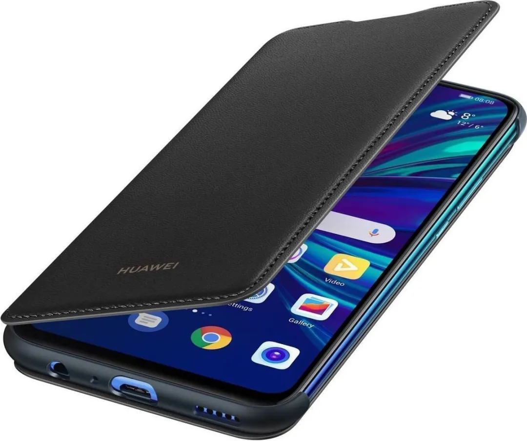 Huawei P Smart (2019) Porter Black Flip Cover - 2 Stuks