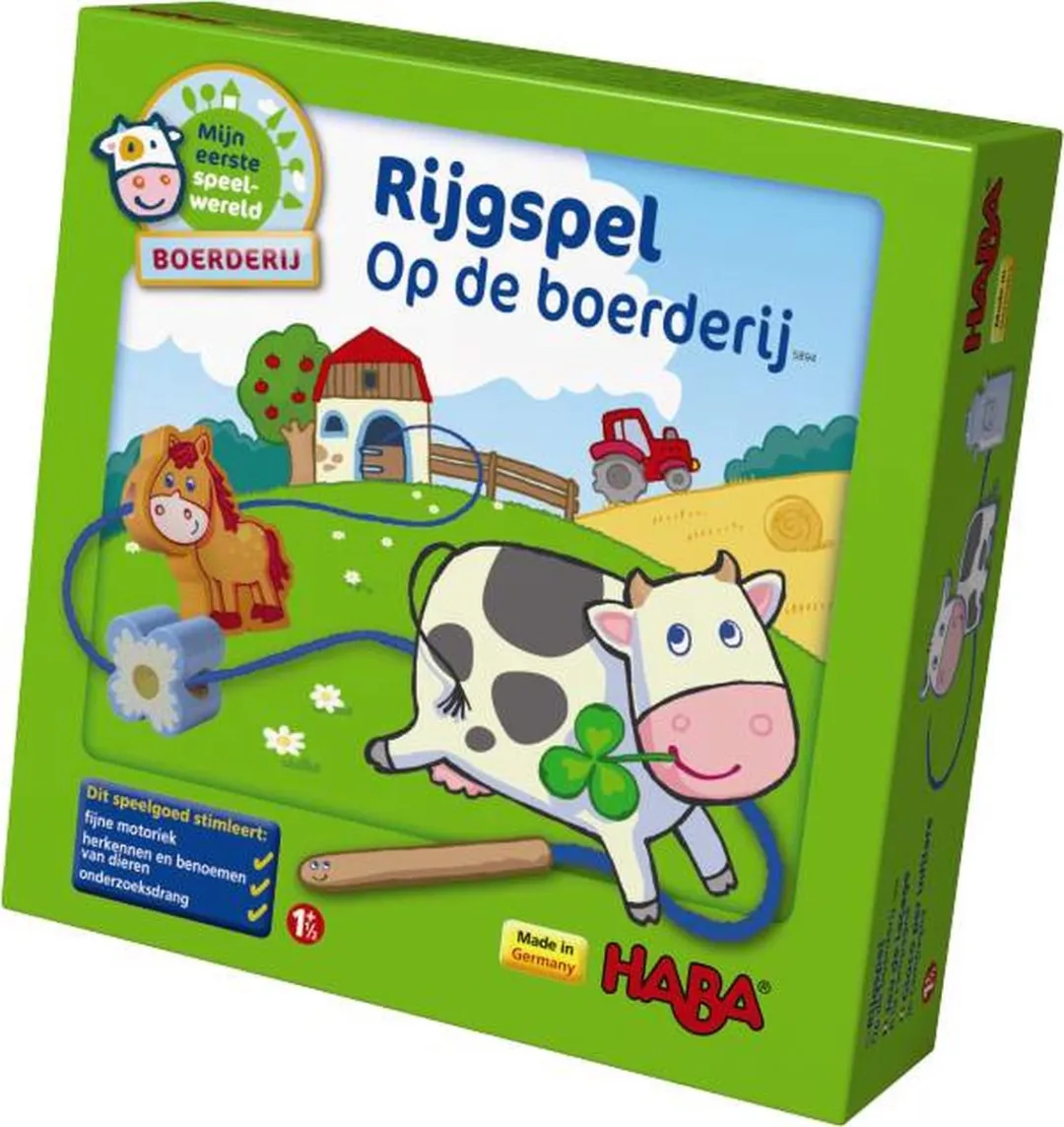 Haba Rijgspel Op de boerderij 401016 - Multicolor - afbeelding 3 van 6