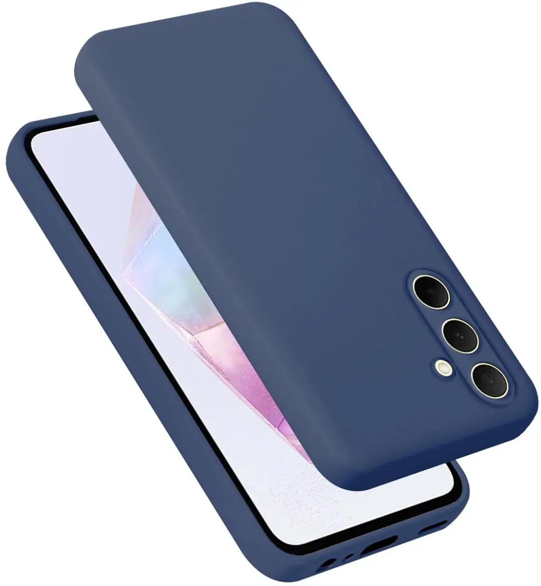 Cadorabo Hoesje geschikt voor Samsung Galaxy M35 in LIQUID BLAUW