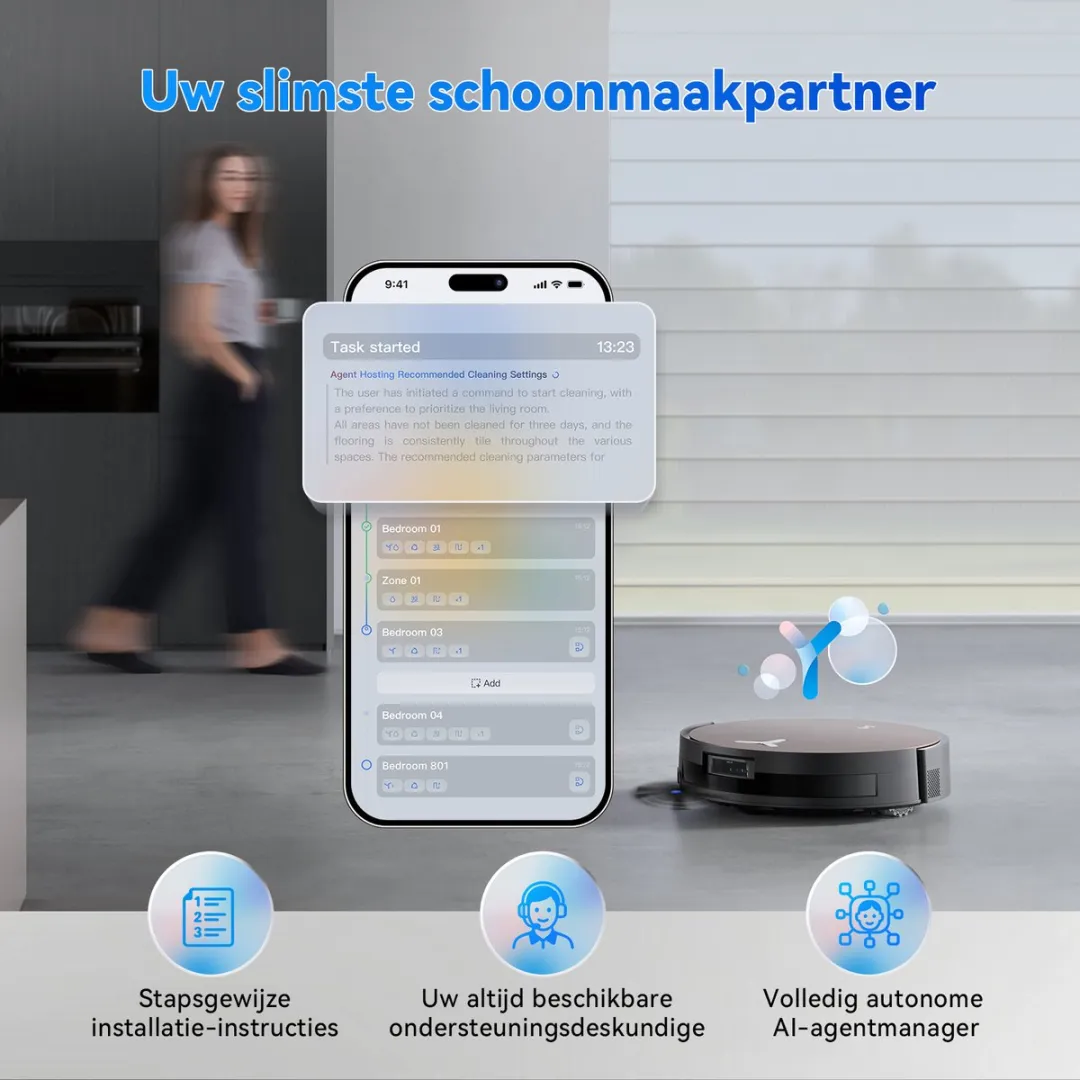 Ecovacs Deebot X11 Pro Omni Robotstofzuiger - 19.500 Pa - Zwart - afbeelding 6 van 6