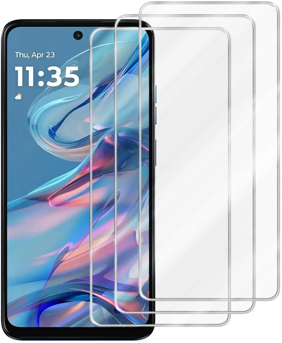 Cadorabo 3x Screenprotector geschikt voor Motorola Moto G45
