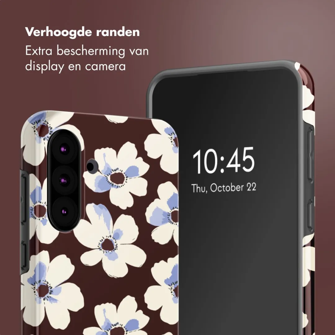 Selencia Hoesje Samsung Galaxy A36/A56 Choco Flower Pop