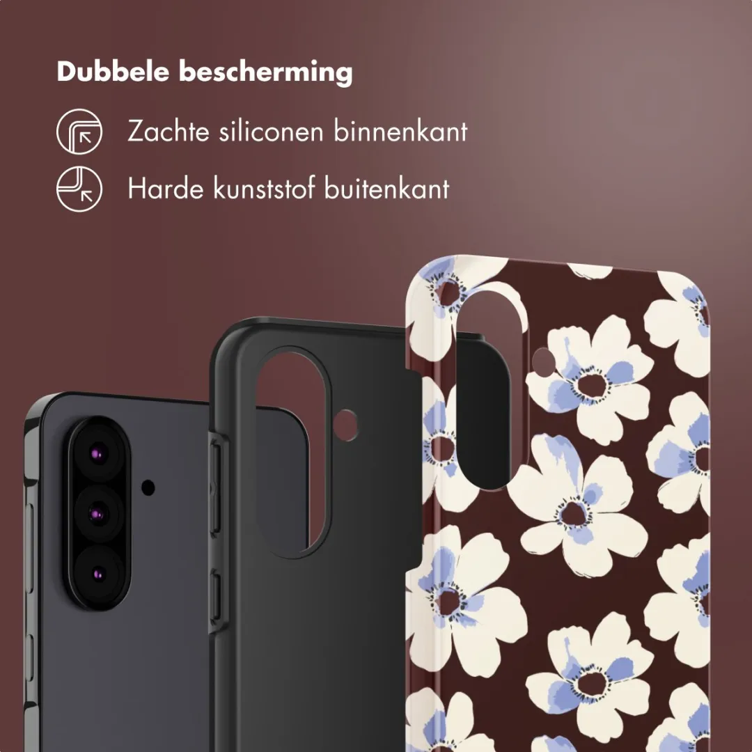 Selencia Hoesje Samsung Galaxy A36/A56 Choco Flower Pop