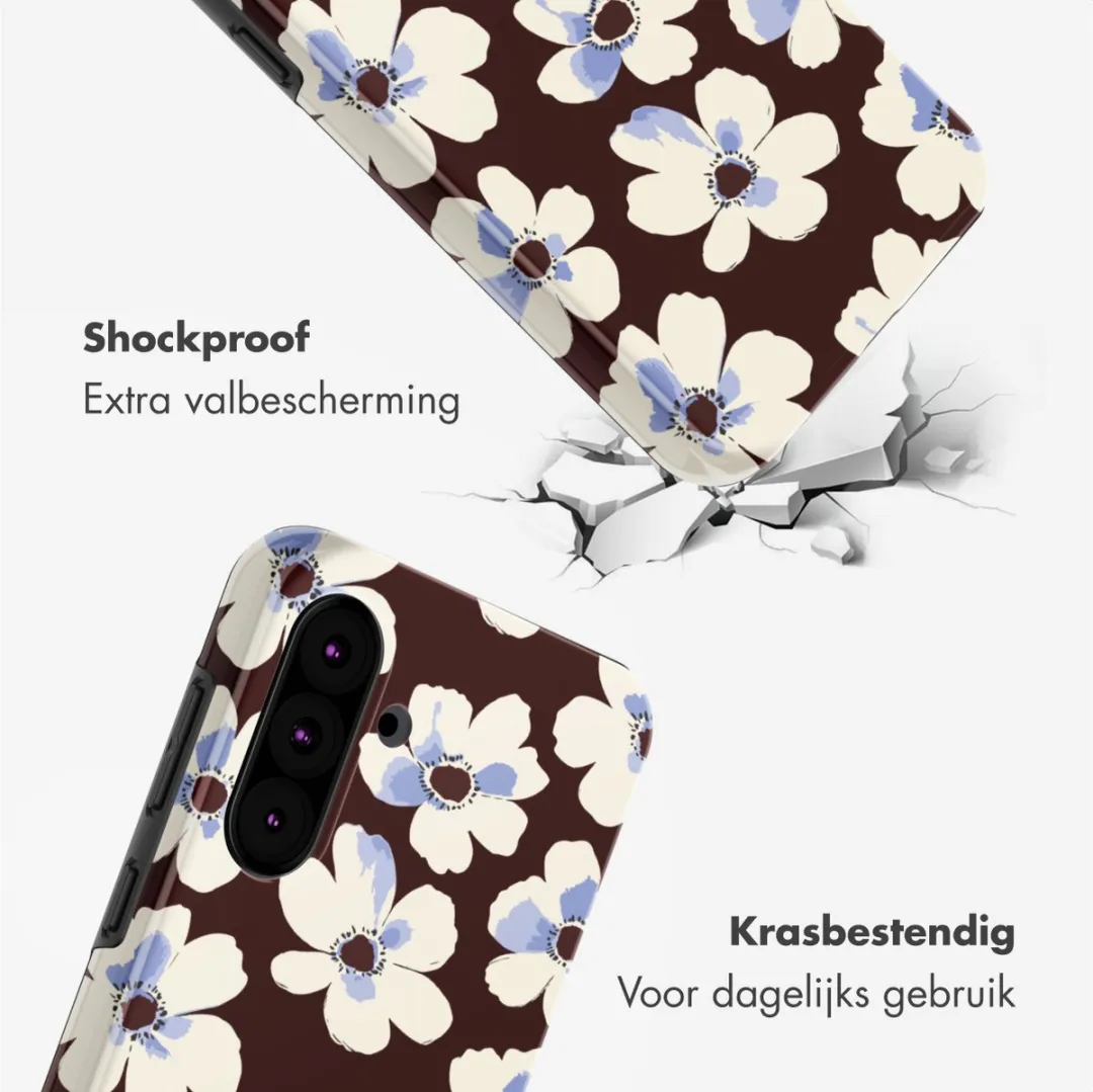 Selencia Hoesje Samsung Galaxy A36/A56 Choco Flower Pop