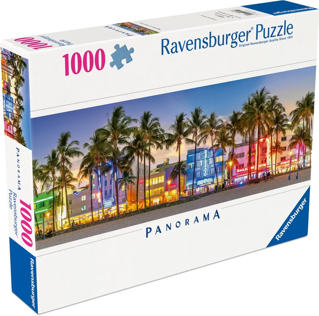 Ravensburger Nachtlichten op Ocean Drive Legpuzzel 1000 Stuks - 120017103