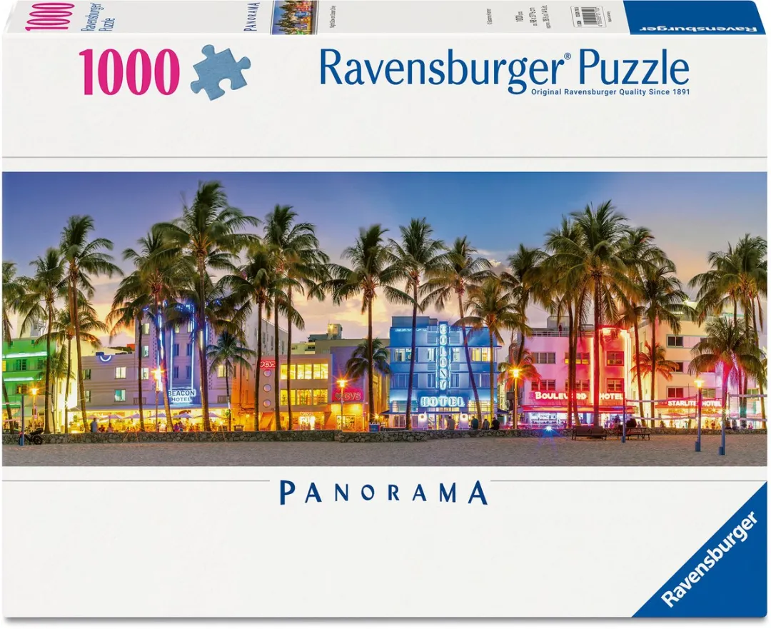 Ravensburger Nachtlichten op Ocean Drive Legpuzzel 1000 Stuks - 120017103
