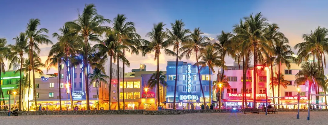 Ravensburger Nachtlichten op Ocean Drive Legpuzzel 1000 Stuks - 120017103