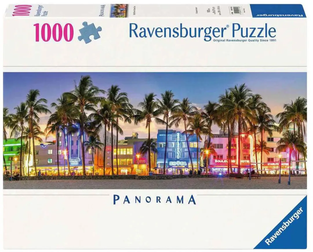 Ravensburger Nachtlichten op Ocean Drive Legpuzzel 1000 Stuks - 120017103