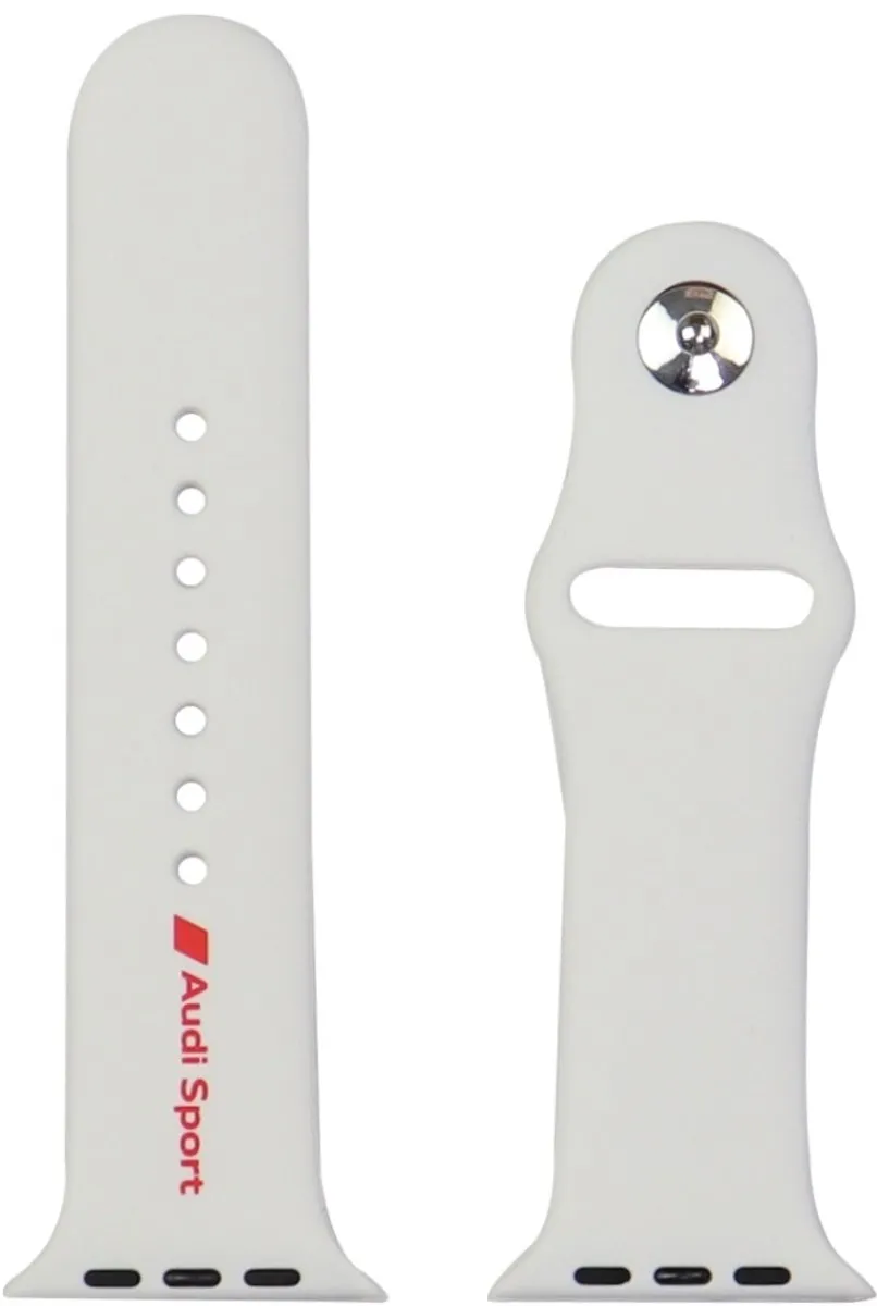 Audi Apple Watch Band Rood - 44/45/46/49mm - Silicone - afbeelding 5 van 6