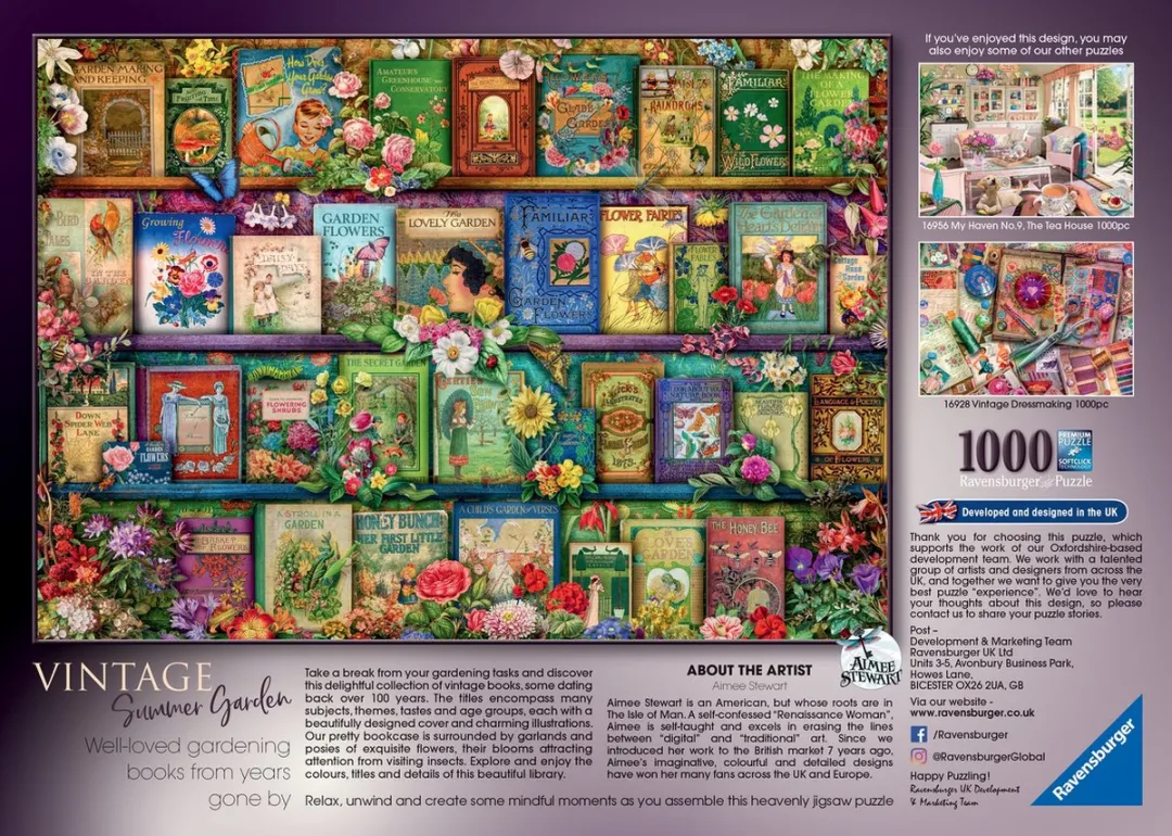 Ravensburger Vintage Tuinboeken Legpuzzel 1000 Stuks - Multicolor