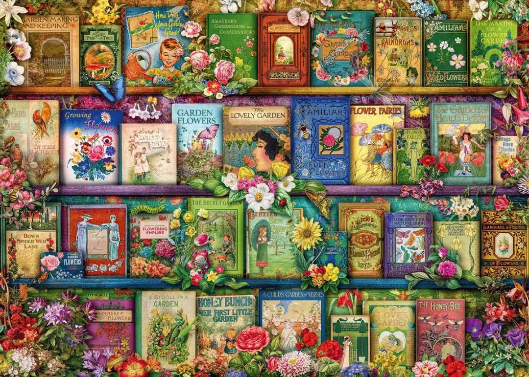 Ravensburger Vintage Tuinboeken Legpuzzel 1000 Stuks - Multicolor