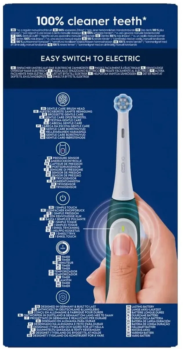 Oral-B iO Series 2 Elektrische Tandenborstel - Groen - 3 Snelheden - afbeelding 6 van 6