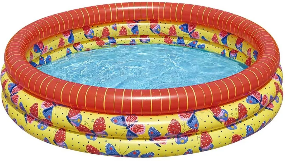 Bestway Vlinders Opblaasbaar Kinderzwembad 168x38cm - Multicolor - afbeelding 6 van 6