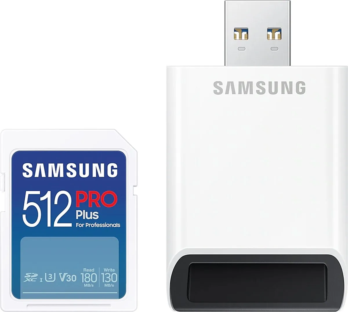 Samsung PRO Plus SD-kaart 512GB - 180/130 MB/s