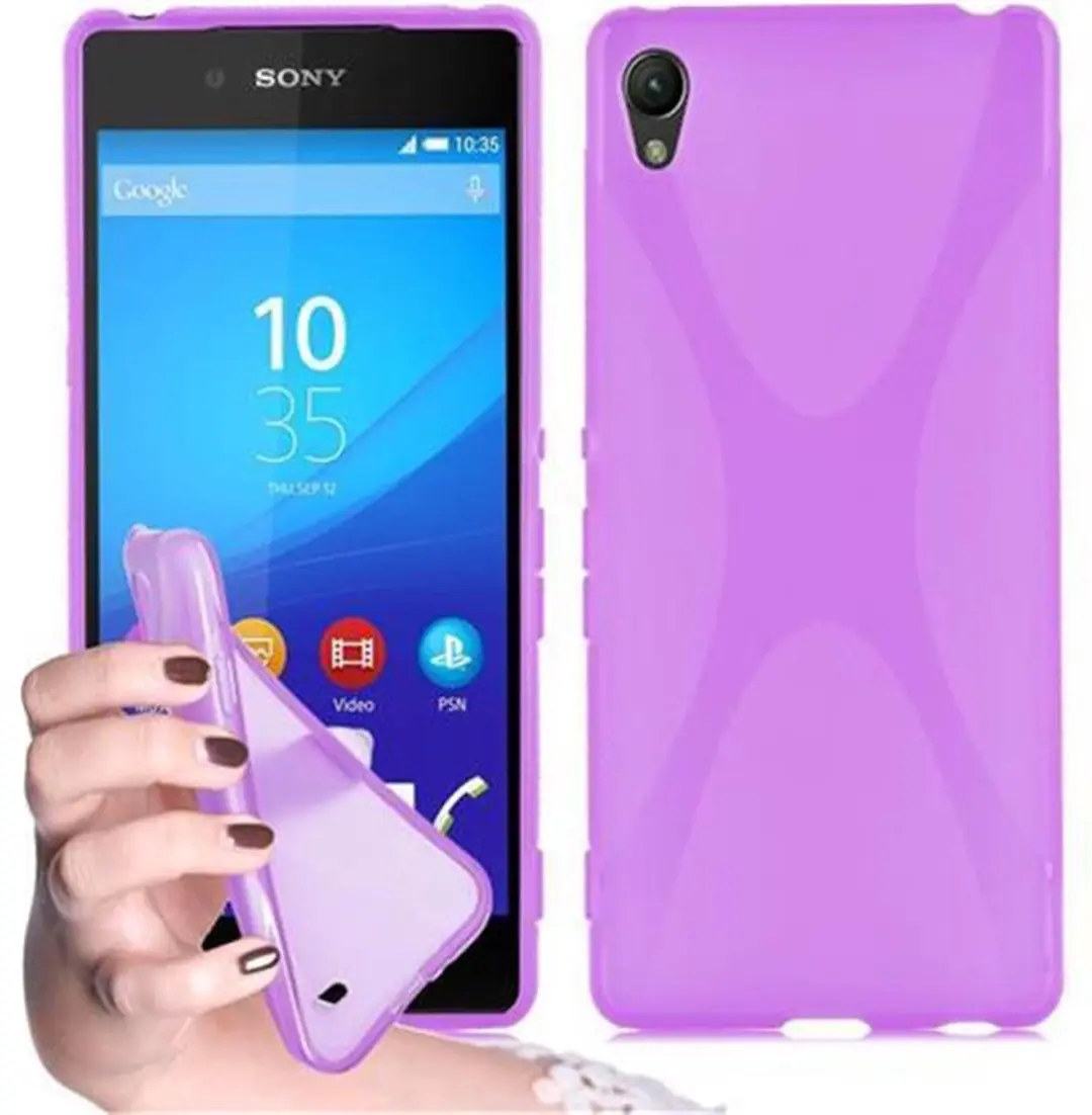Cadorabo Hoesje geschikt voor Sony Xperia Z3 PLUS / Z4 in LILA VIOLET