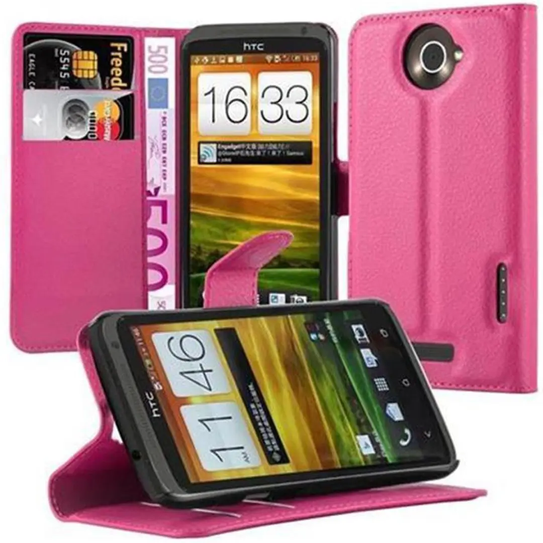Cadorabo Hoesje geschikt voor HTC ONE X / X+ in KERSEN ROZE