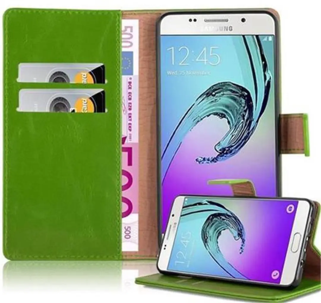 Cadorabo Hoesje geschikt voor Samsung Galaxy A5 2016 in GRAS GROEN