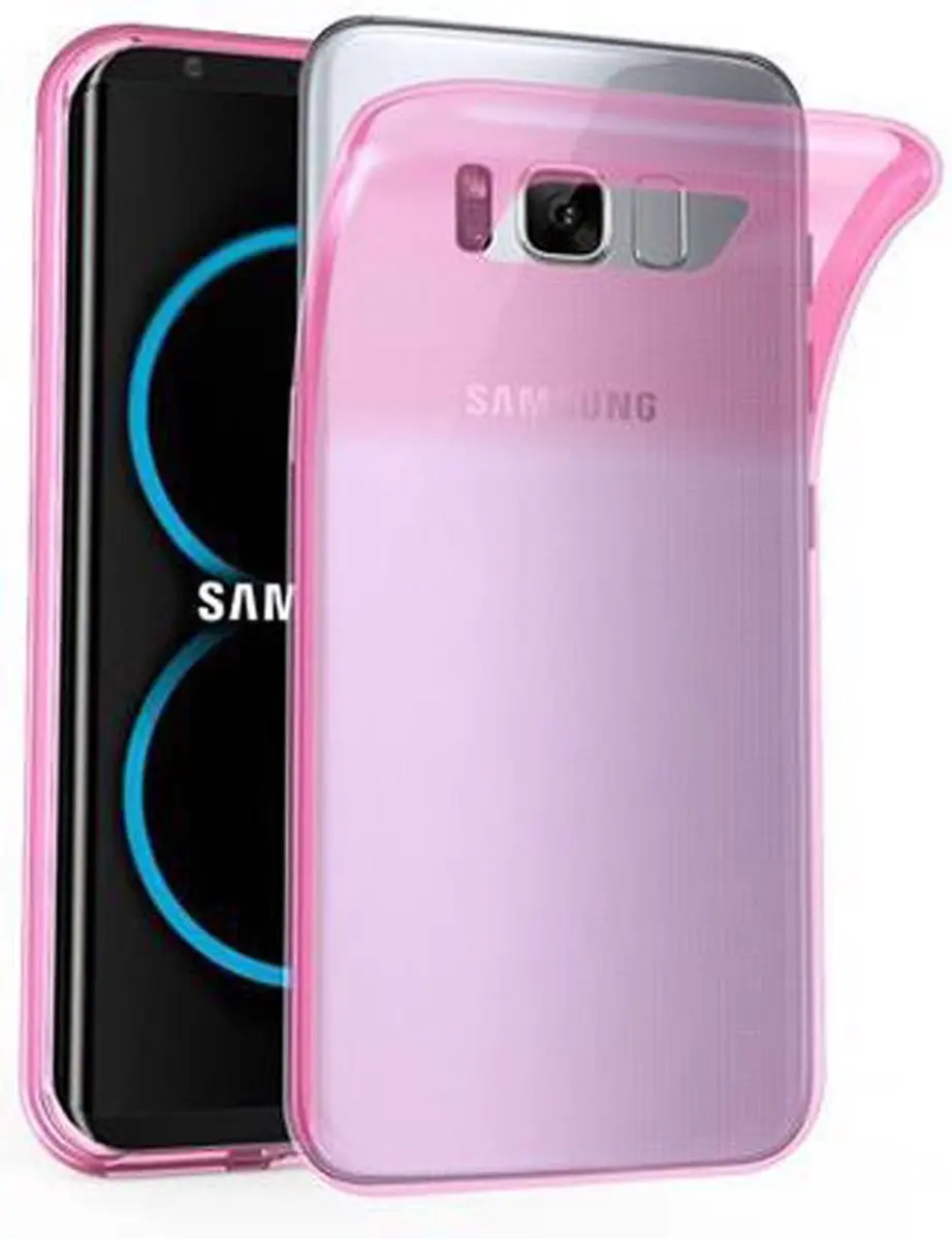 Cadorabo Hoesje geschikt voor Samsung Galaxy S8 PLUS in TRANSPARANT ROZE