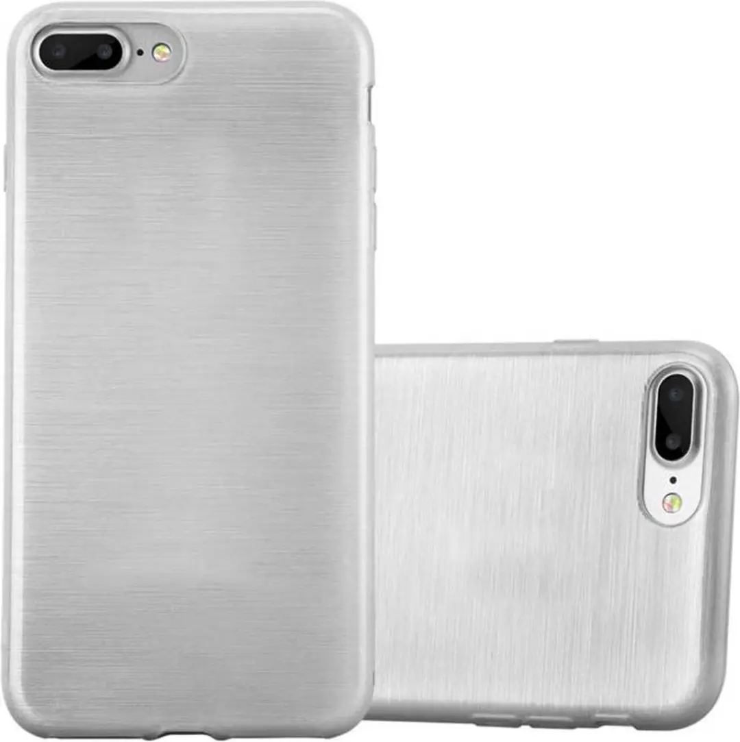 Cadorabo Hoesje geschikt voor Apple iPhone 7 PLUS / 7S PLUS / 8 PLUS in ZILVER