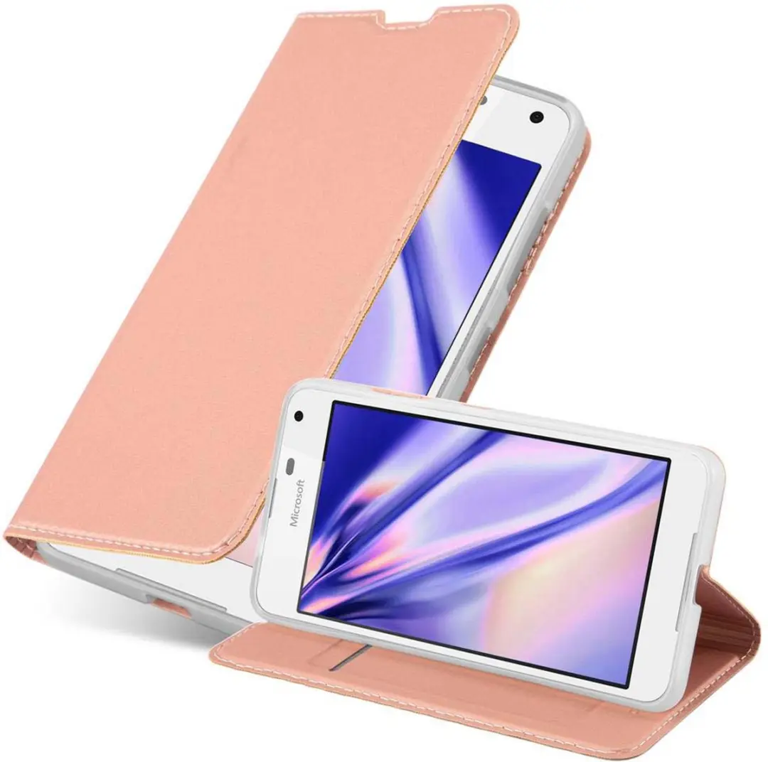 Cadorabo Hoesje geschikt voor Nokia Lumia 650 in CLASSY ROSE GOUD