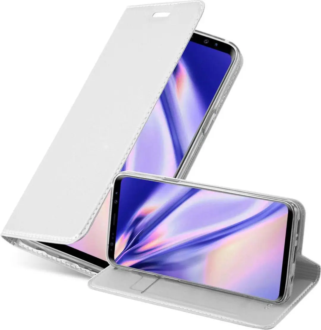 Cadorabo Hoesje geschikt voor Samsung Galaxy S9 in CLASSY ZILVER