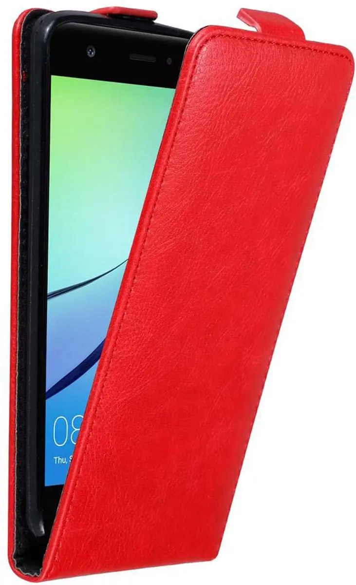 Cadorabo Hoesje geschikt voor Huawei NOVA in APPEL ROOD