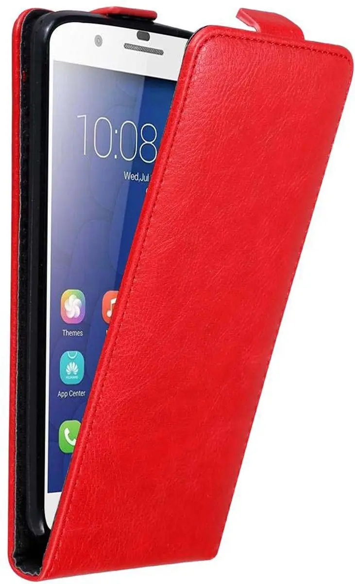 Cadorabo Hoesje geschikt voor Honor 6 PLUS in APPEL ROOD