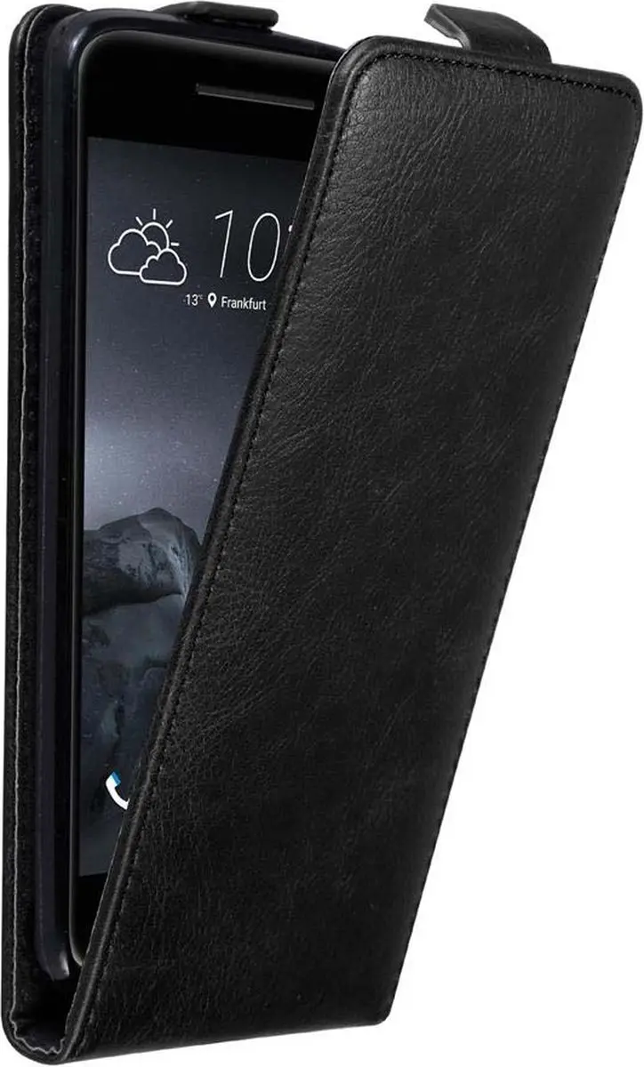 Cadorabo Hoesje geschikt voor HTC ONE A9 in ZWARTE NACHT