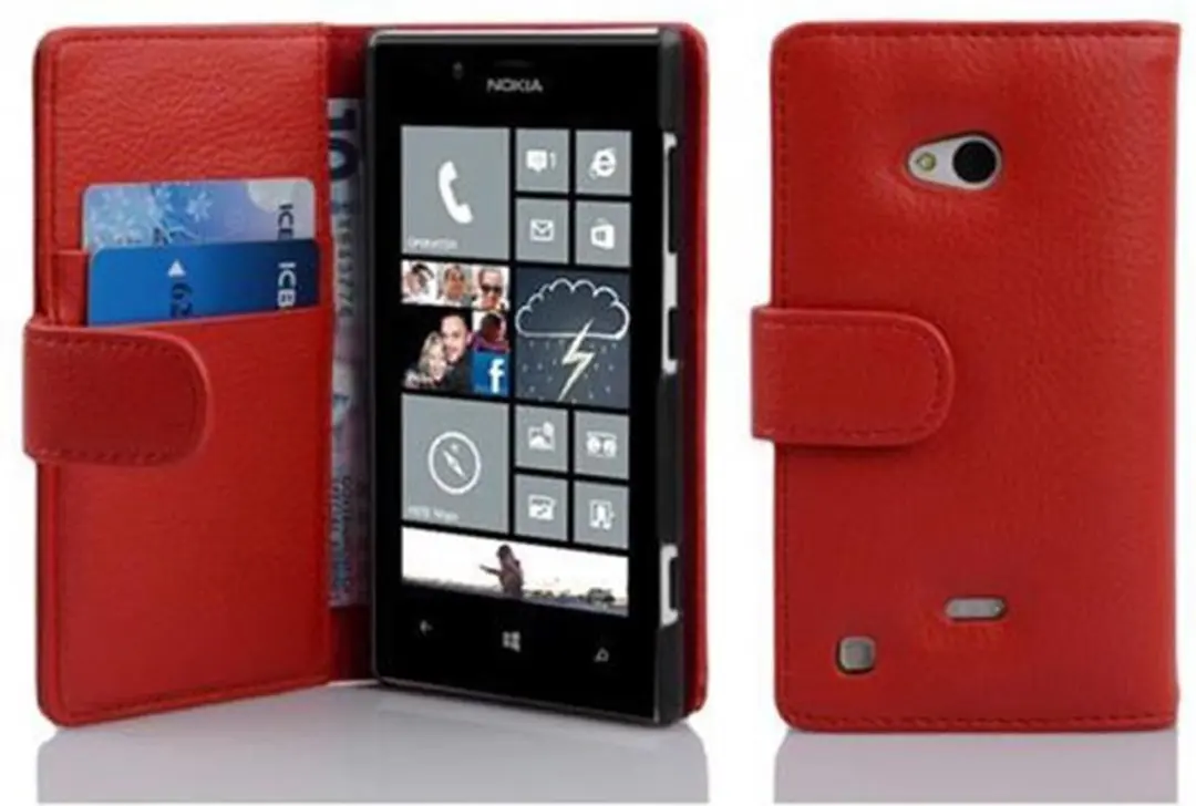 Cadorabo Hoesje geschikt voor Nokia Lumia 720 in INFERNO ROOD