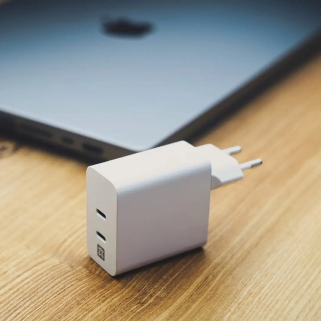 XtremeMac XWH-SPC60-03 Dual USB-C Lader 65W - Wit - afbeelding 3 van 6