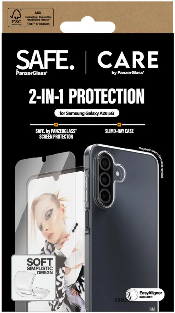 CARE by PanzerGlass Fashion Backcover XR + Ultra-Wide Fit Screenprotector incl.