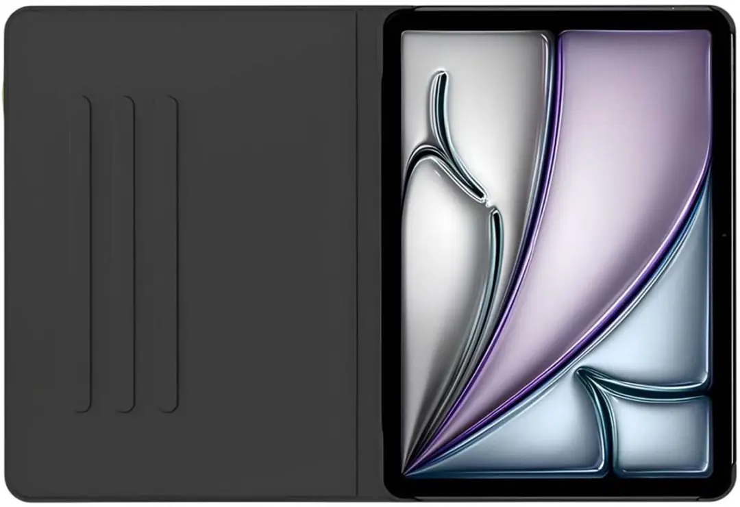 Gecko Covers iPad Air 11 Hoes Cactusleer - Zwart - afbeelding 2 van 6