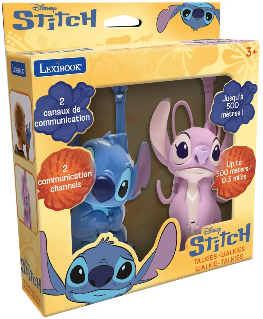 Lexibook 3D Stitch & Angel Walkietalkies - 2 Stuks - afbeelding 3 van 6