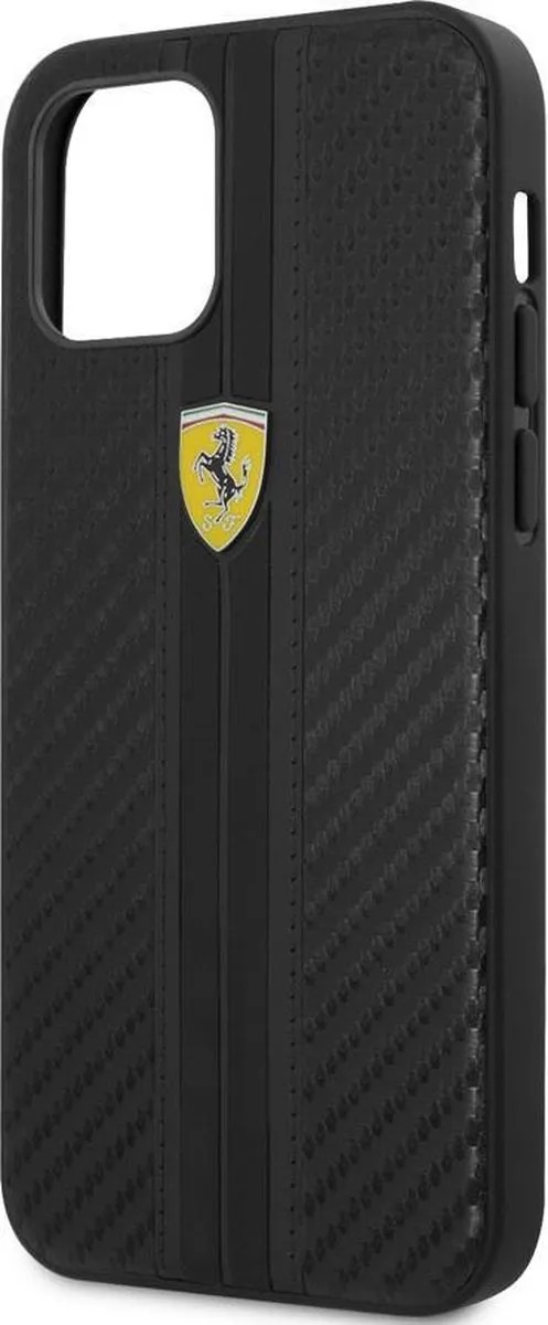 Ferrari iPhone 12 Mini Hoesje - Effen Zwart