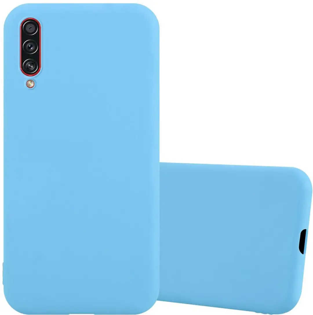 Cadorabo Hoesje geschikt voor Samsung Galaxy A70 / A70s in CANDY BLAUW