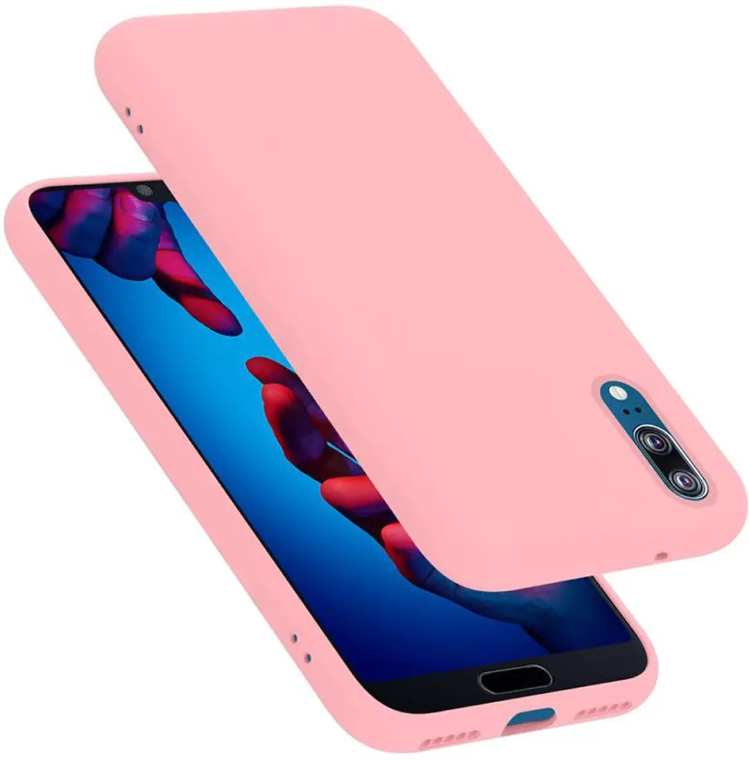Cadorabo Hoesje geschikt voor Huawei P20 in LIQUID ROZE