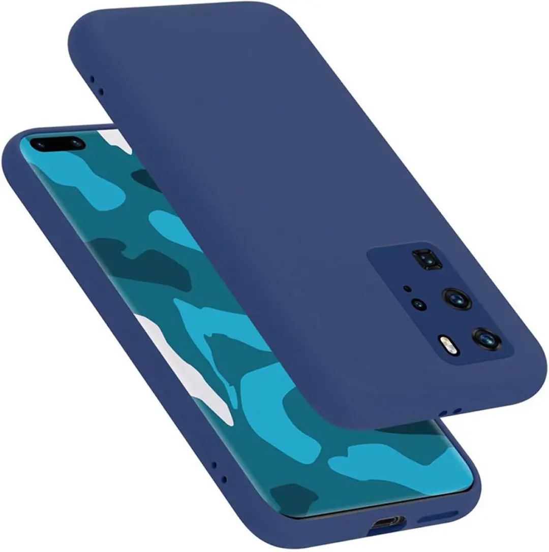 Cadorabo Hoesje geschikt voor Huawei P40 PRO / P40 PRO+ in LIQUID BLAUW