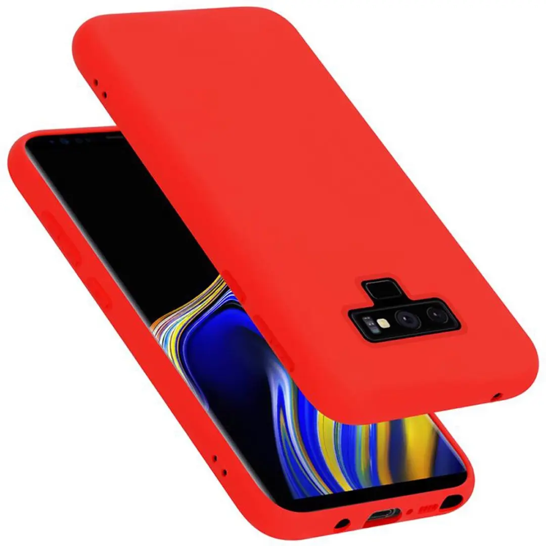 Cadorabo Hoesje geschikt voor Samsung Galaxy NOTE 9 in LIQUID ROOD