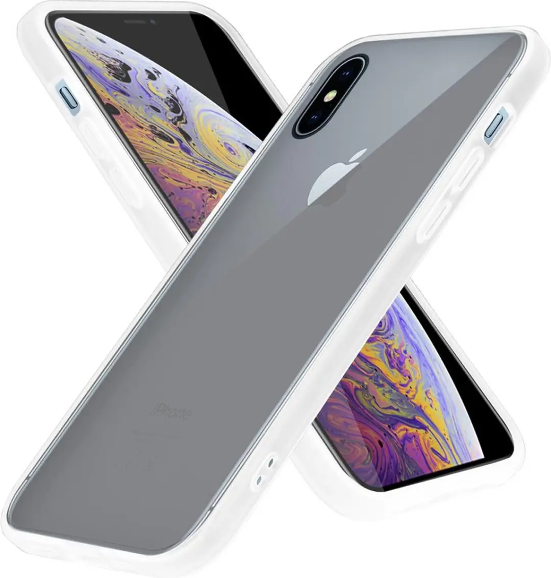 Cadorabo Hoesje geschikt voor Apple iPhone XS MAX in Mat Transparant