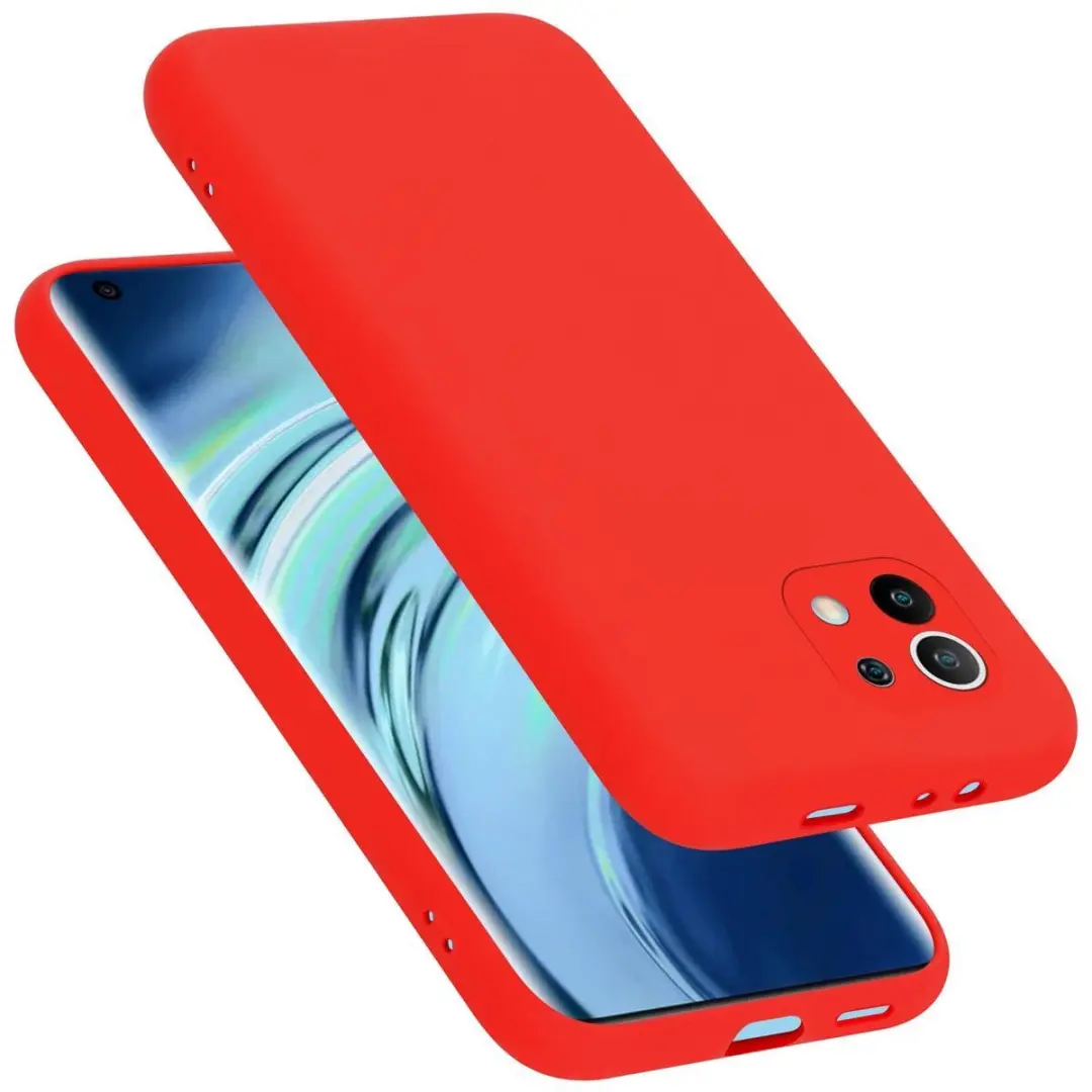 Cadorabo Hoesje geschikt voor Xiaomi Mi 11 5G in LIQUID ROOD