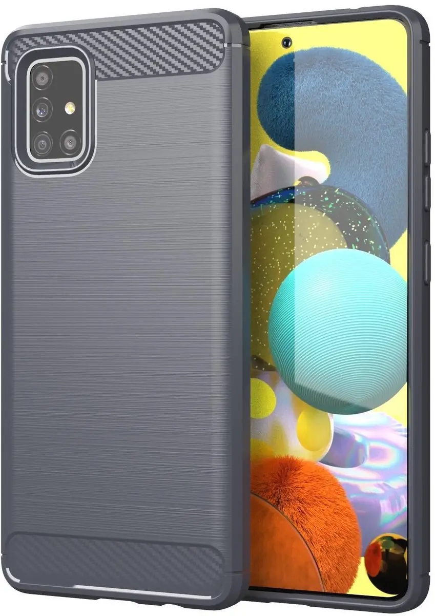Cadorabo Hoesje geschikt voor Samsung Galaxy A51 4G / M40s in BRUSHED GRIJS