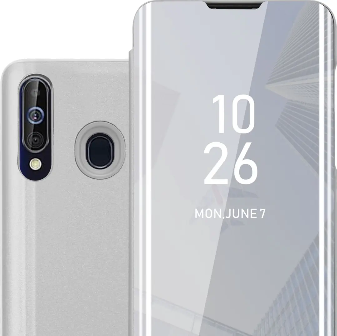 Cadorabo Hoesje geschikt voor Samsung Galaxy A60 / M40 in AGAAT ZILVER