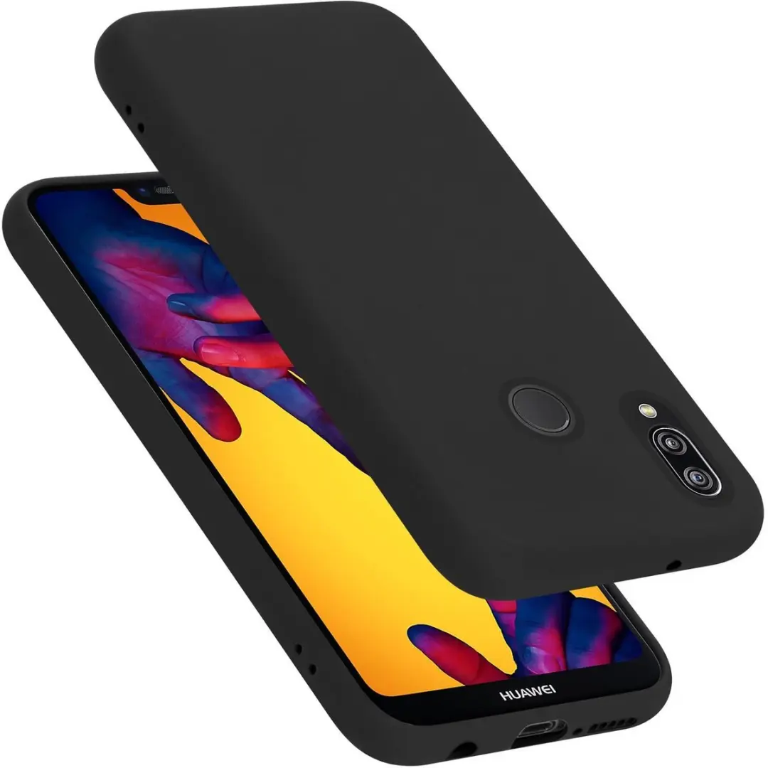 Cadorabo Hoesje geschikt voor Huawei P20 LITE 2018 / NOVA 3E in LIQUID ZWART