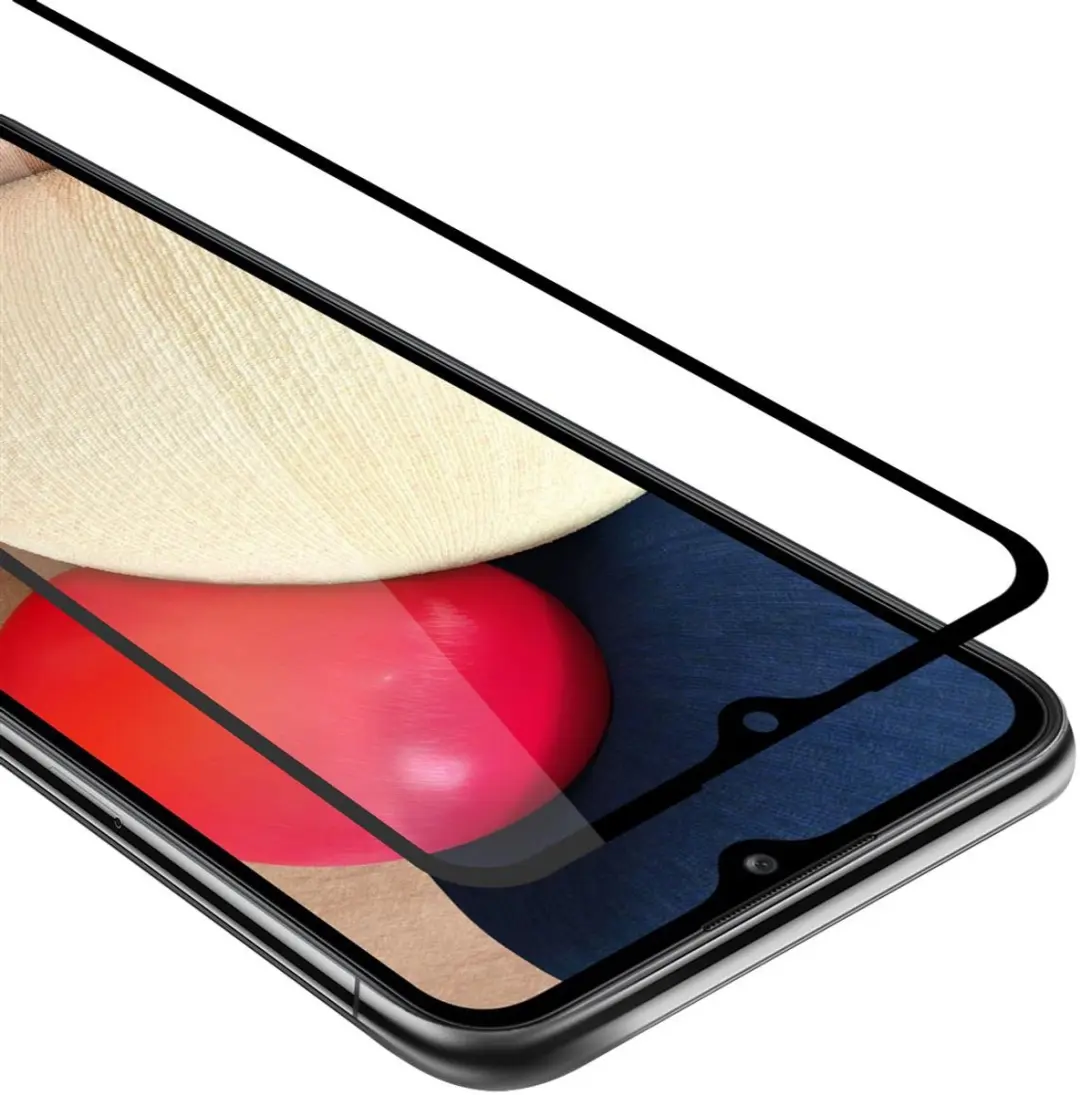 Cadorabo Screenprotector geschikt voor Samsung Galaxy A02s Volledig scherm pants