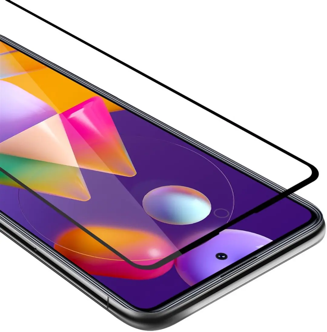 Cadorabo Screenprotector geschikt voor Samsung Galaxy M31s Volledig scherm pants
